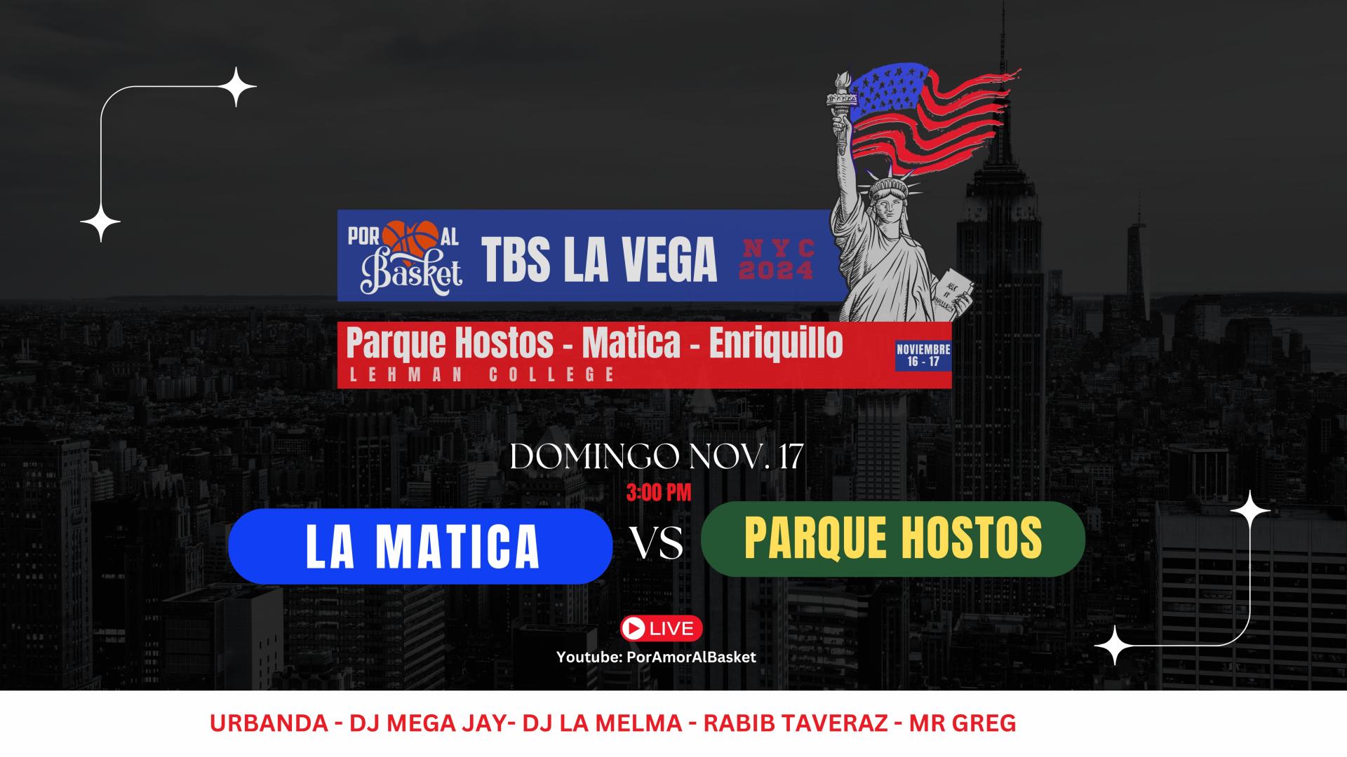 Por Amor Al Basket TBS La Vega NYc 2024 (D/Nov. 17)