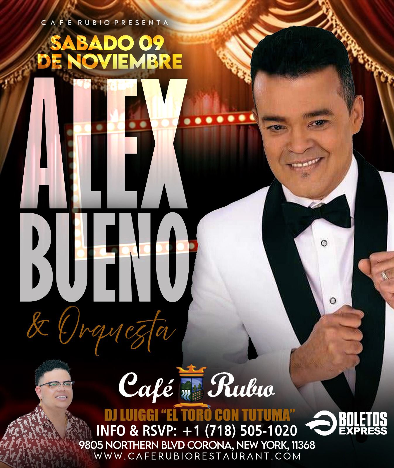 ALEX BUENO EN CAFE RUBIO