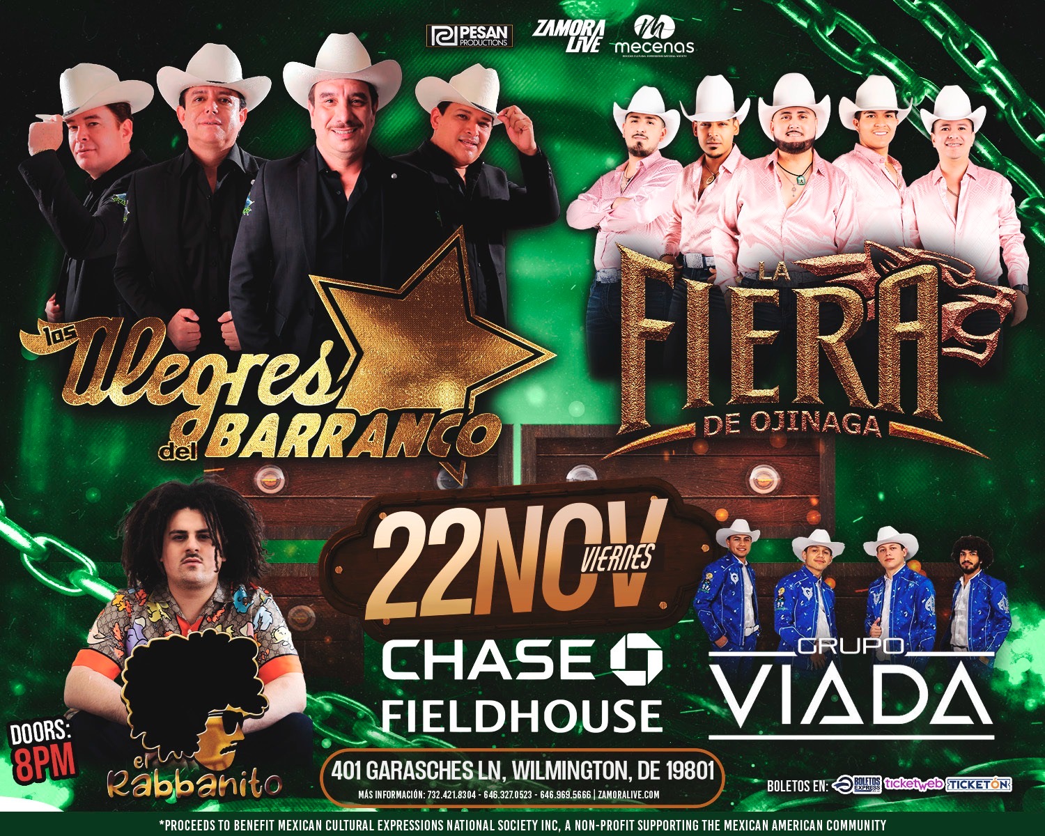 LOS ALEGRES DEL BARRANCO | LA FIERA DE OJINAGA y MAS! EN CHASE FIELDHOUSE