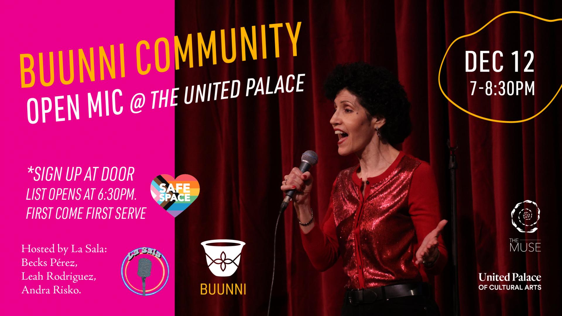 The Muse Presents: Buunni Community Open Mic