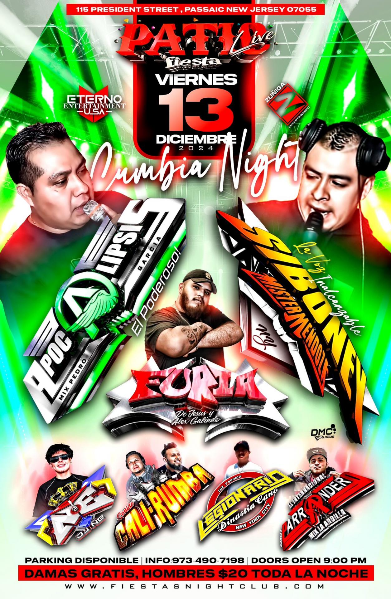 Buy tickets for SONIDO APOCALIPSIS, SIBONEY, FURIA , CALI RUMBA, LEGIONARIO, PARRANDERO, DJ ÑE SONIDO APOCALIPSIS, SIBONEY, FURIA , CALI RUMBA, LEGIONARIO, PARRANDERO, DJ ÑE