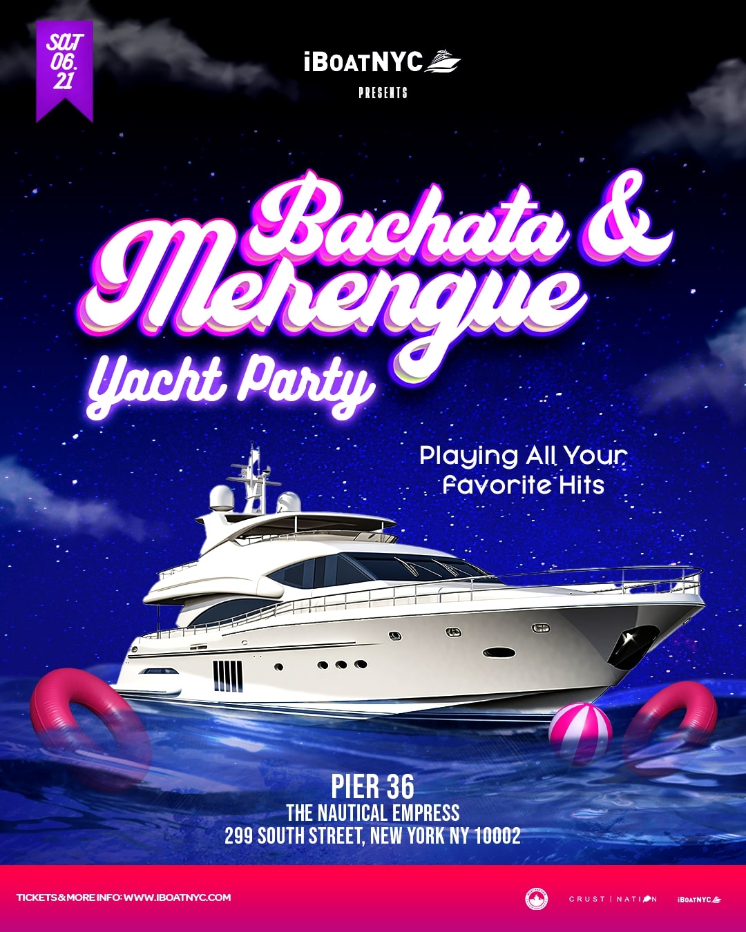 Bachata & Merengue Boat Party Yacht Cruise NYC