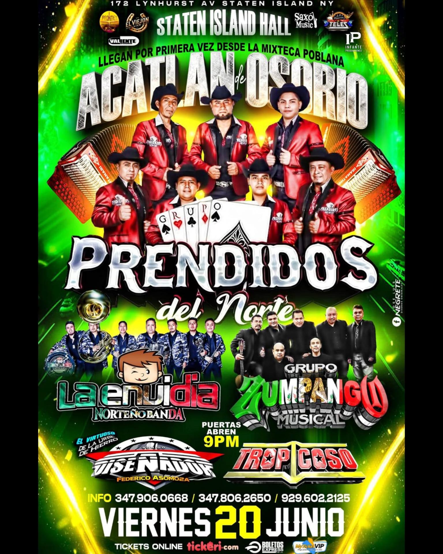 PRENDIDOS DEL NORTE / LA ENVIDIA NORTENA / GRUPO ZUMPANGO