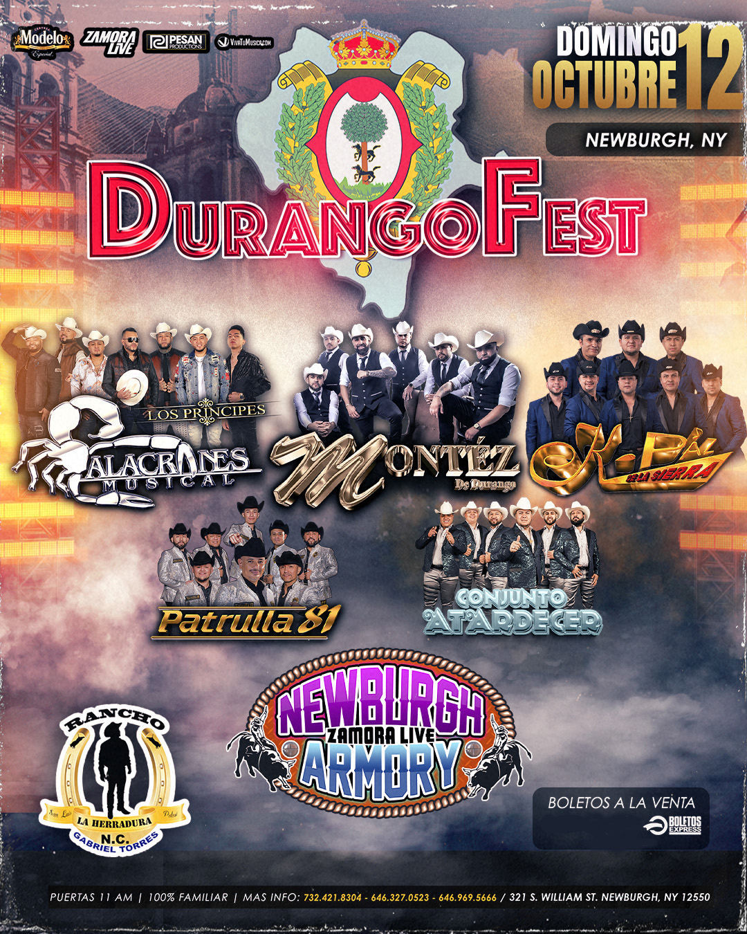 DURANGO FEST EN NEWBURGH ARMORY (NEWBURGH, NY)