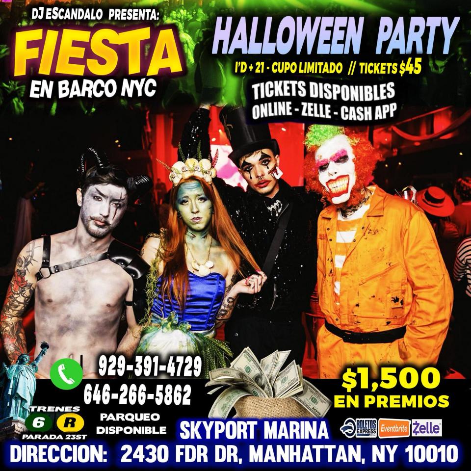 Buy tickets for HALLOWEEN EN BARCO + $1500 CASH EN PREMIOS HALLOWEEN EN BARCO + $1500 CASH EN PREMIOS