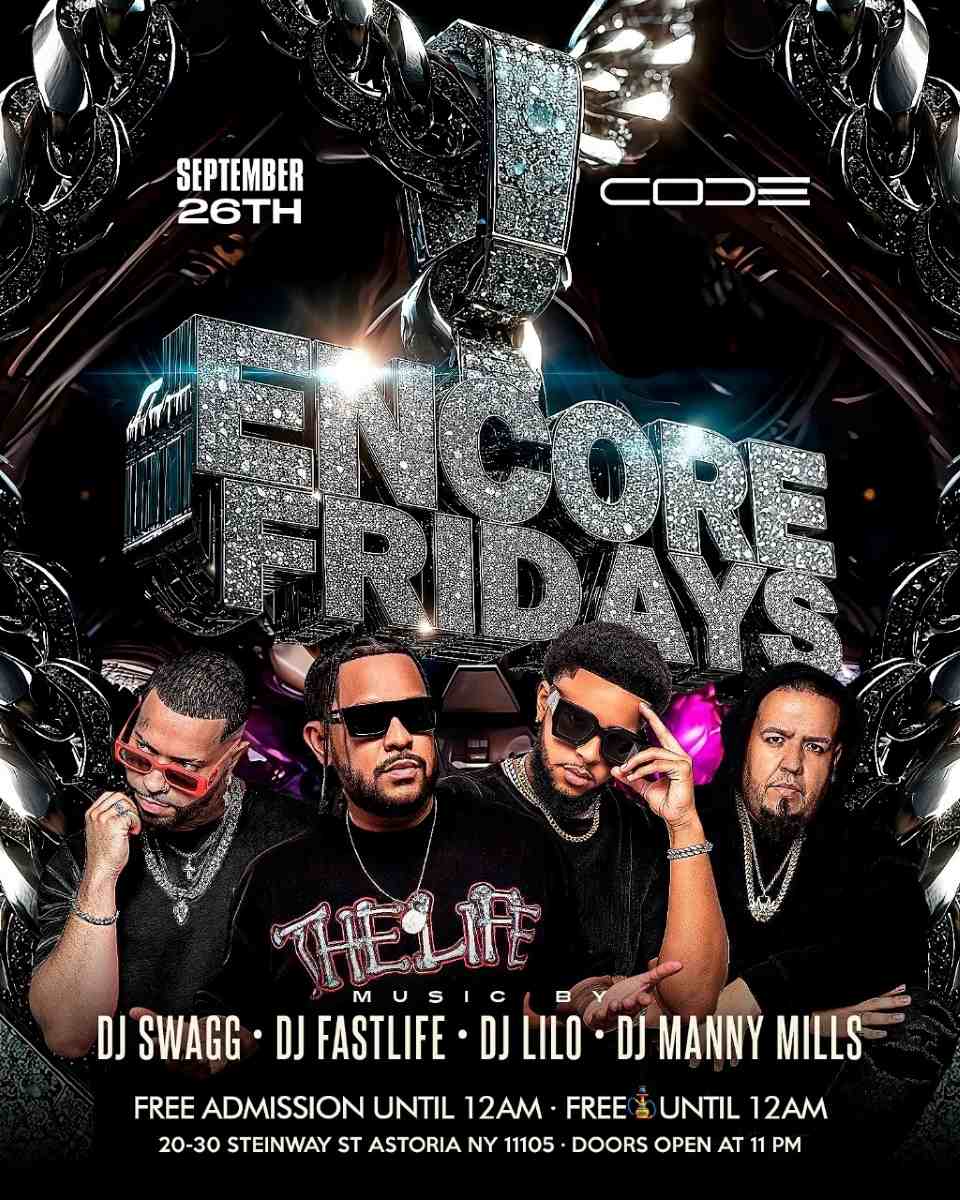 Encore Fridays at CODE Astoria – Queens Biggest Friday Night Party