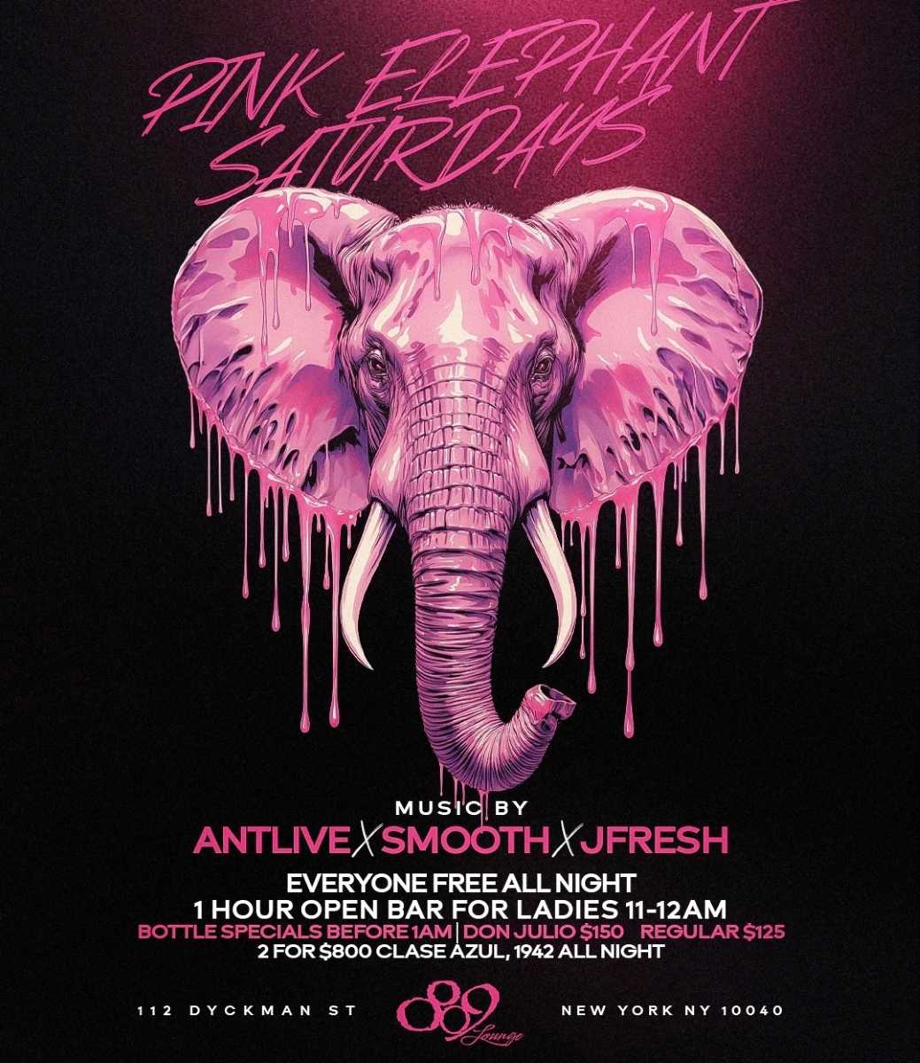 809 Lounge Saturdays & Pink Elephant Saturdays | Uptown NYC Nightlife
