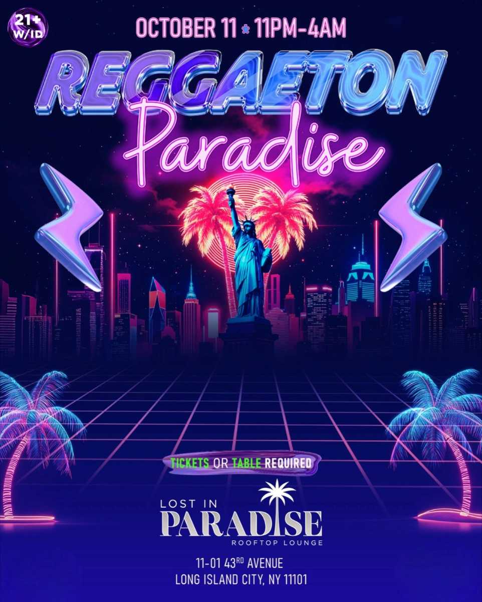 Reggaeton Paradise Rooftop Party – Lost in Paradise, Queens NY – Oct 11th