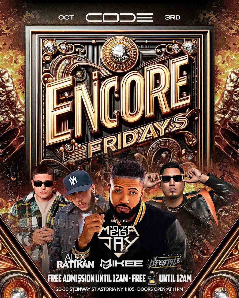 Encore Fridays Ladies Night at CODE Astoria – Astoria Queens Nightlife