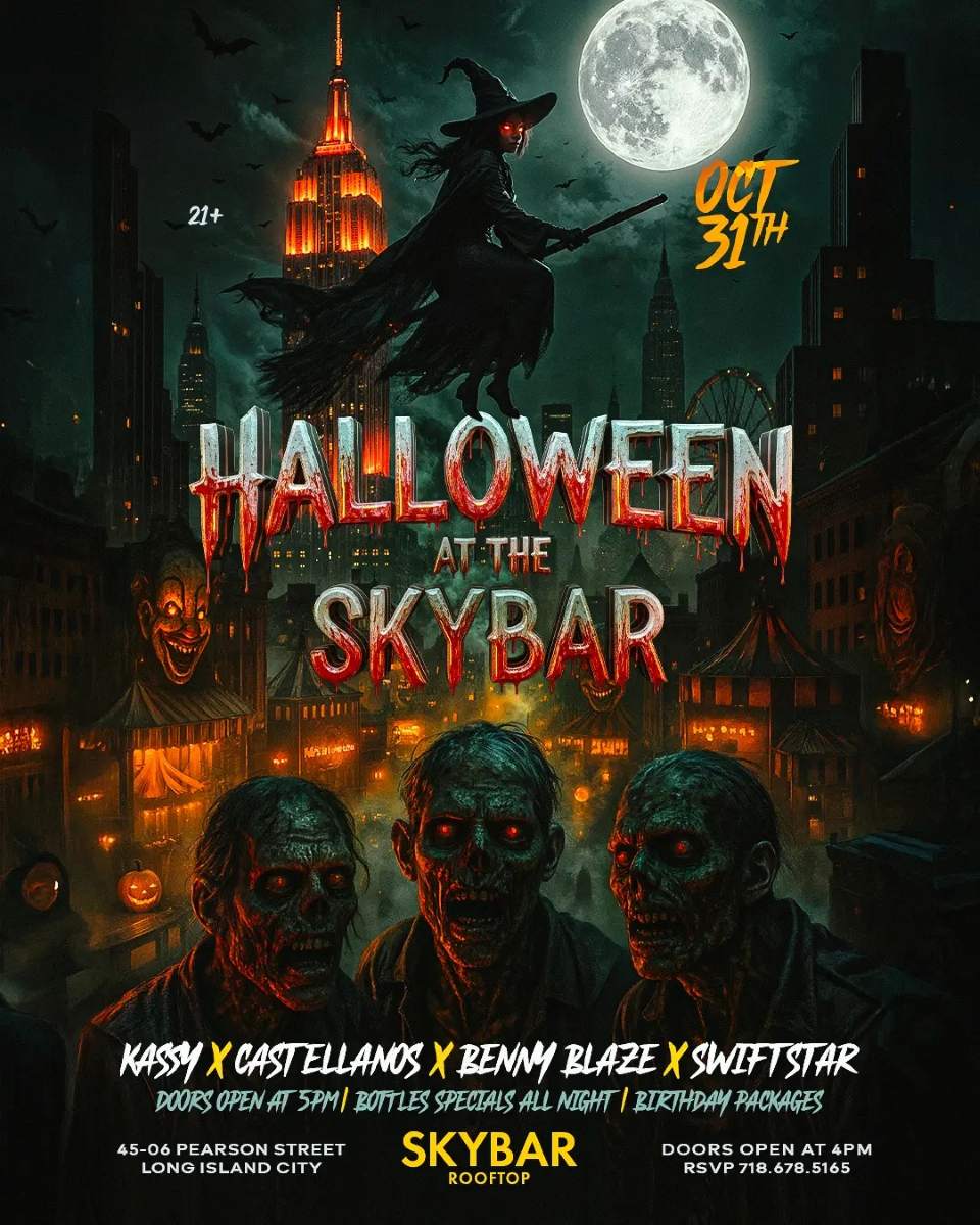 Buy tickets for Skybar Rooftop Halloween Rooftop Party – Friday, October 31st | LIC Skybar Rooftop Halloween Rooftop Party – Friday, October 31st | LIC