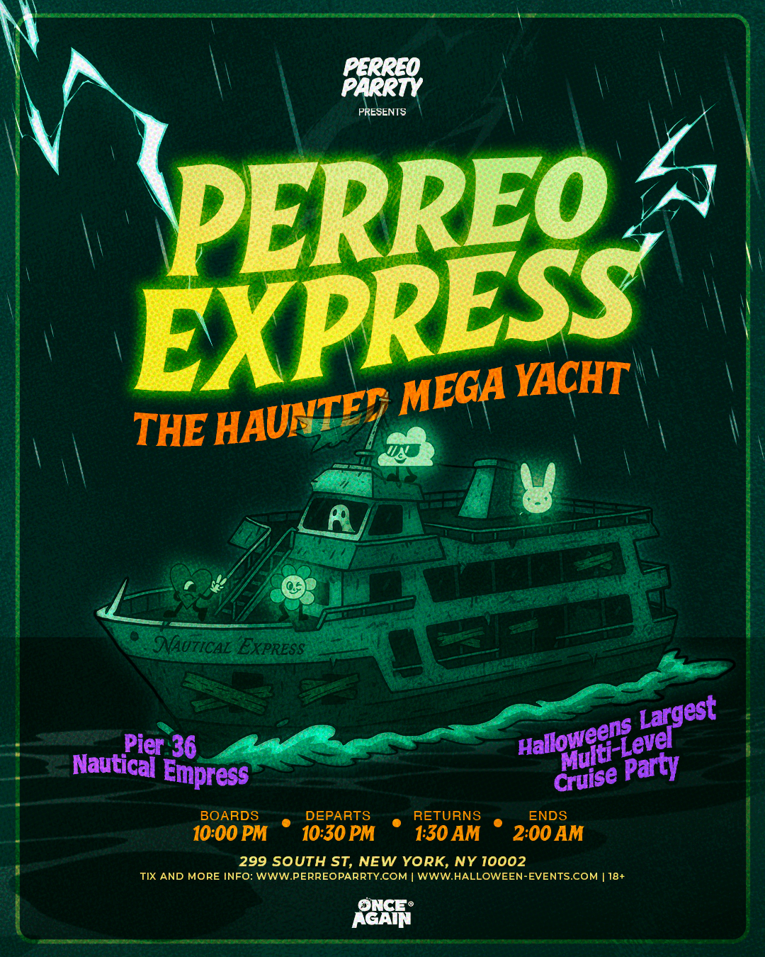 Buy tickets for Halloween Teteo x Dembow - Dominican Boat Party Yacht Cruise Halloween Teteo x Dembow - Dominican Boat Party Yacht Cruise