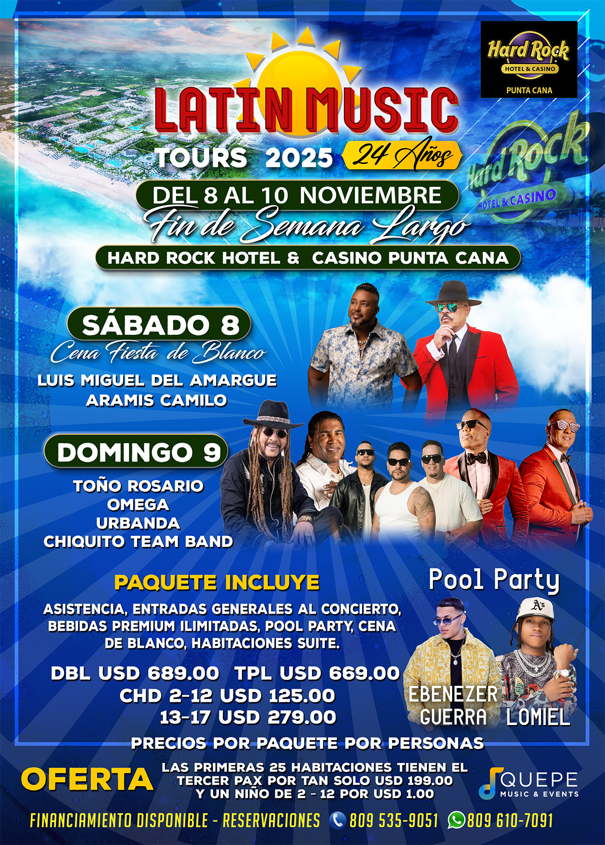 LATIN MUSIC TOUR 2025 | SABADO 8 POOL PARTY
