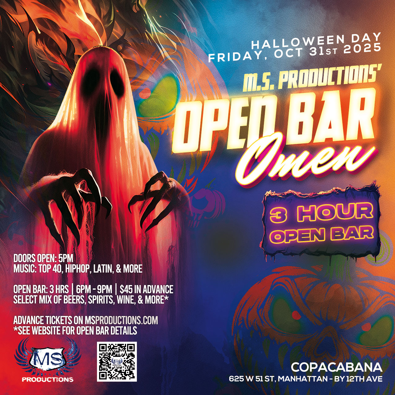 Buy tickets for Open Bar Omen - Halloween at Copa Open Bar Omen - Halloween at Copa