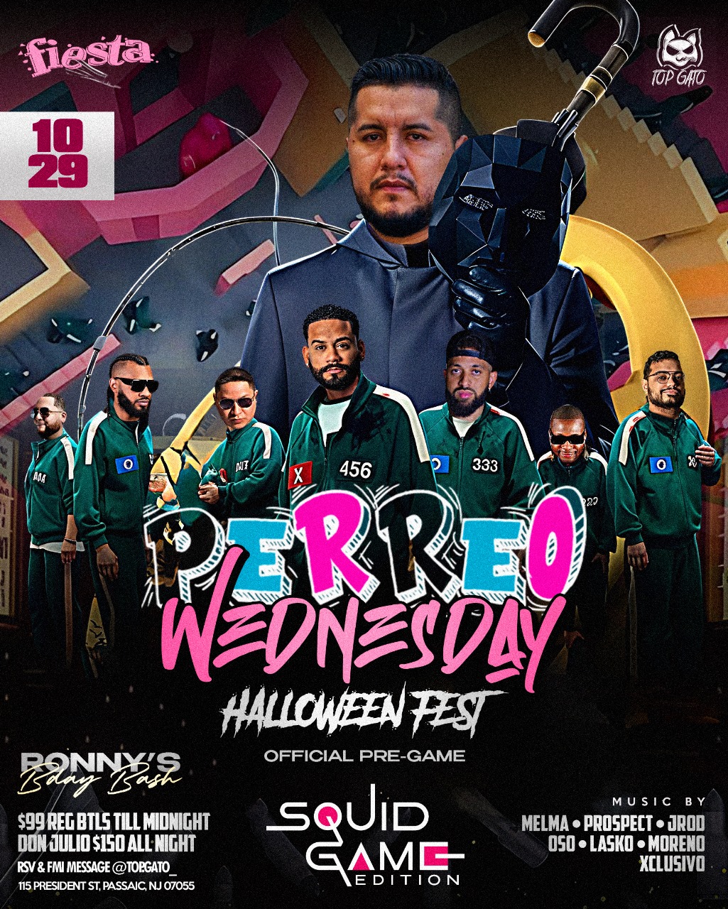 PERREO WEDNESDAY, HALLOWEEN FEST. SQUID GAME EDITION