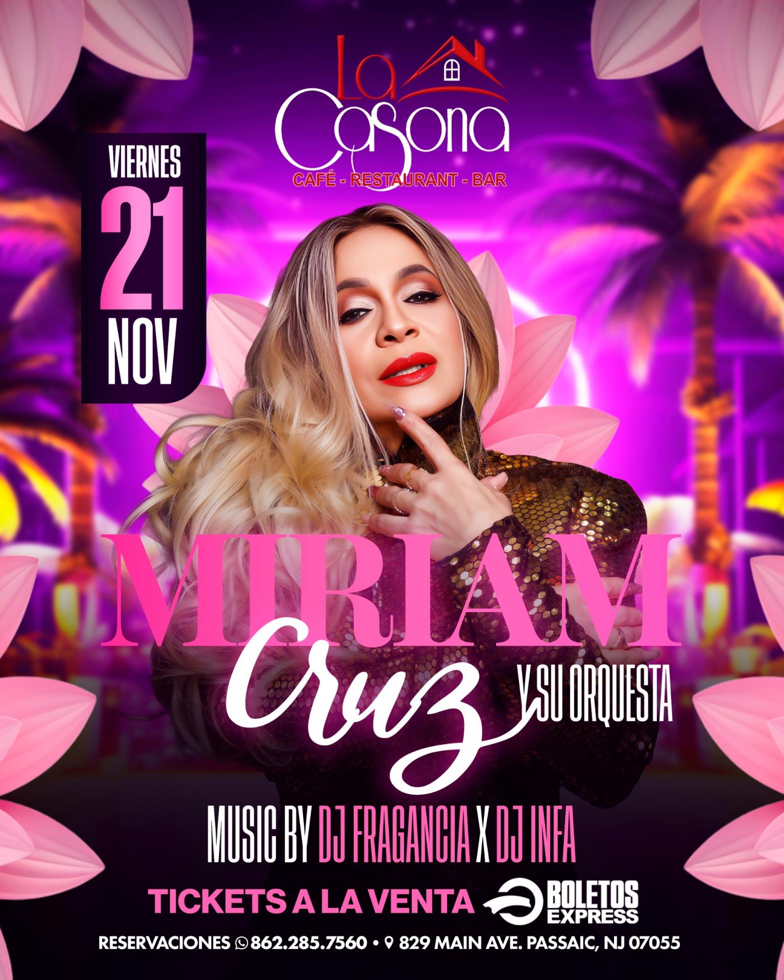 Buy tickets for MIRIAM CRUZ MIRIAM CRUZ