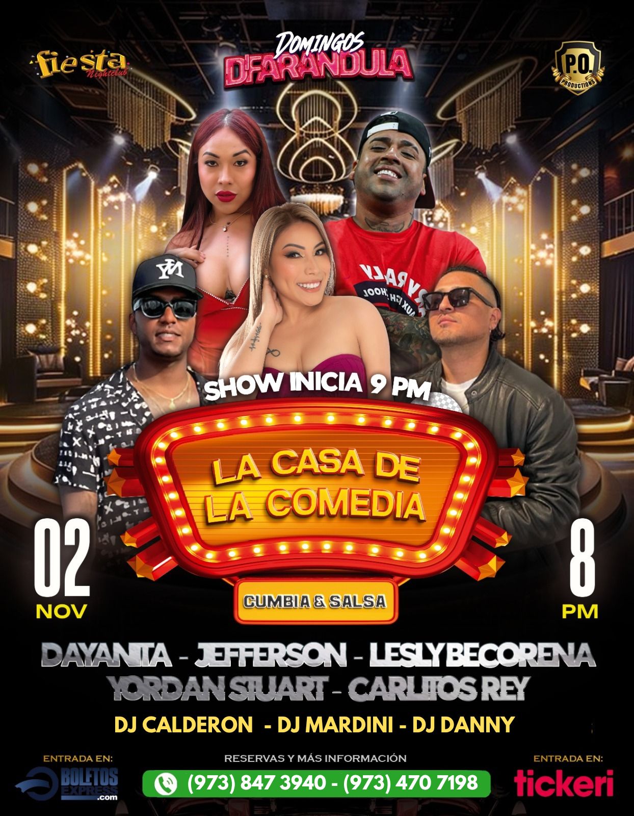 Buy tickets for LA CASA DE LA COMEDIA EN PASSAIC NEW JERSEY, DAYANITA, JEFFERSON, LESLY BECORENA, YORDAN STUART, CARLITOS REY LA CASA DE LA COMEDIA EN PASSAIC NEW JERSEY, DAYANITA, JEFFERSON, LESLY BECORENA, YORDAN STUART, CARLITOS REY