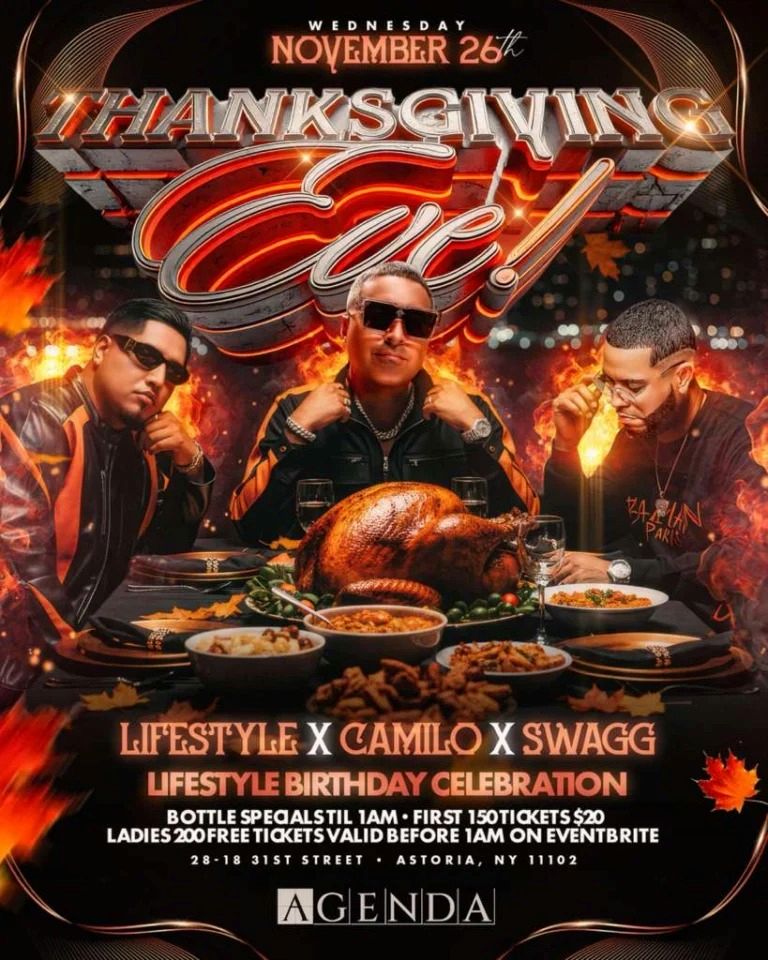 Buy tickets for Agenda Astoria Thanksgiving Eve 2025 Tickets - November 26 Agenda Astoria Thanksgiving Eve 2025 Tickets - November 26