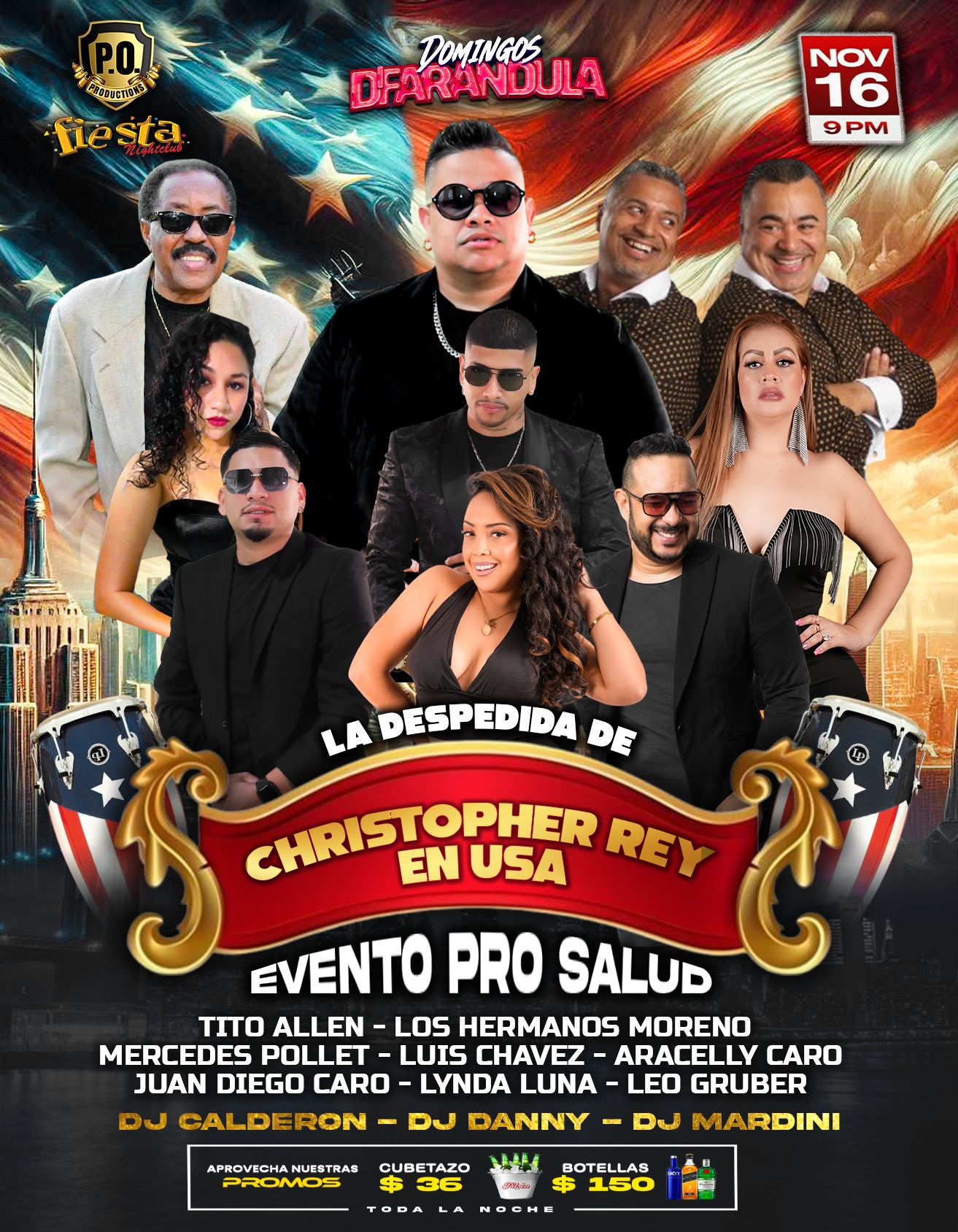 Buy tickets for DOMINGOS DE FARANDULA, LA DESPEDIDA DE CHRISTOPHER REY EN USA DOMINGOS DE FARANDULA, LA DESPEDIDA DE CHRISTOPHER REY EN USA