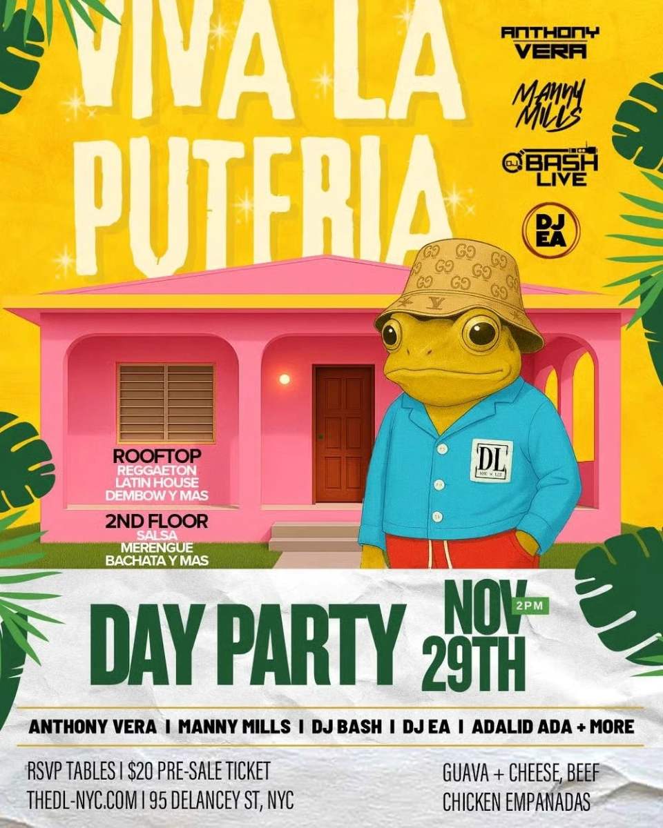 Buy tickets for The DL Rooftop NYC Viva La Putería – Latin Rooftop Day Party The DL Rooftop NYC Viva La Putería – Latin Rooftop Day Party