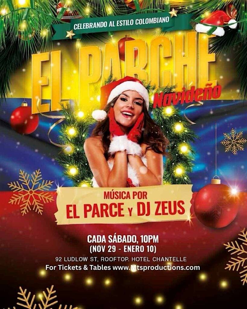 Buy tickets for El Parche Navideño NYC en Hotel Chantelle – Saturday, Jan 3rd El Parche Navideño NYC en Hotel Chantelle – Saturday, Jan 3rd