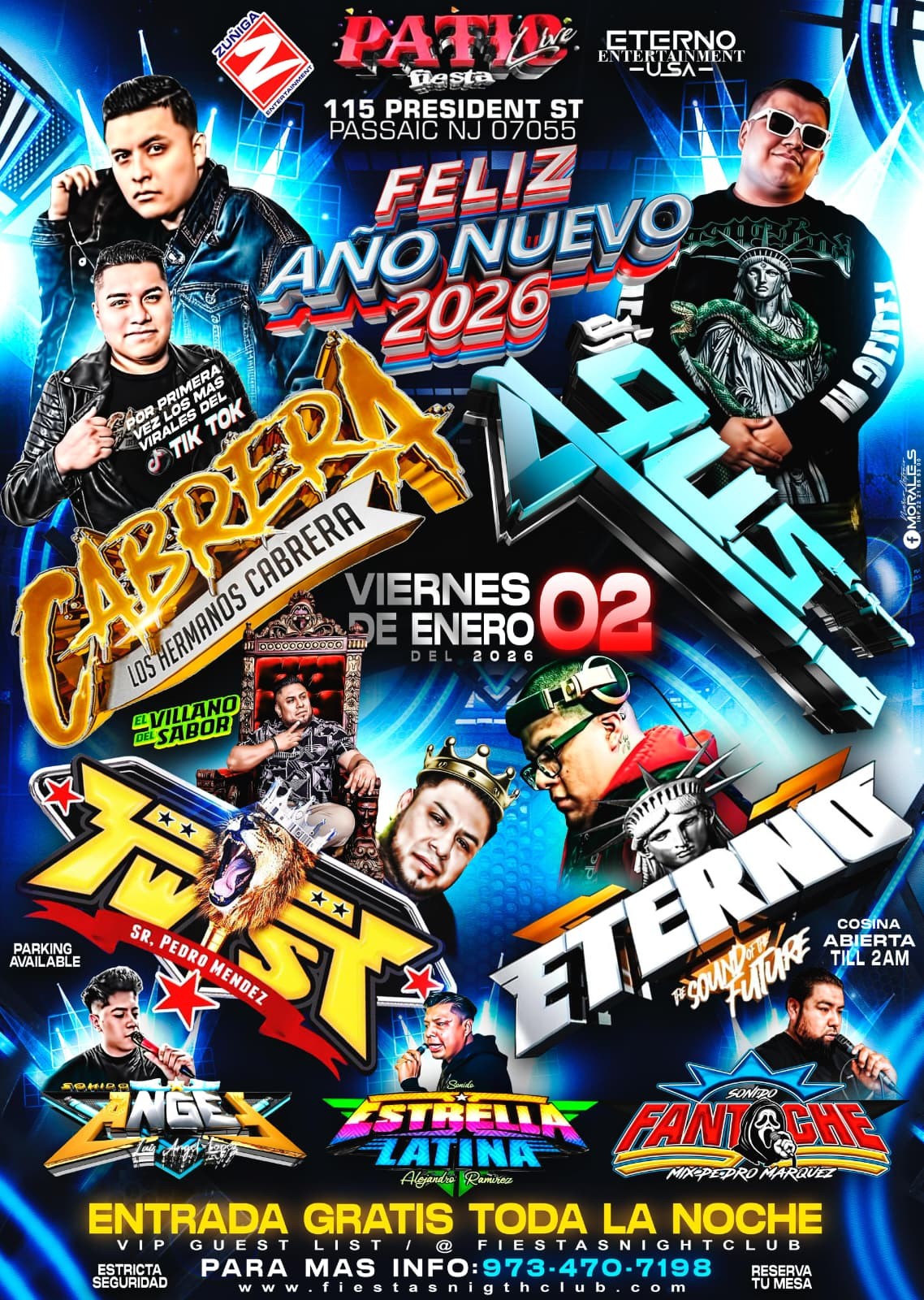 Buy tickets for LOS HERMANOS CABRERA, DJ GUS, SONIDO TWIST, SONIDO ETERNO, SONIDO ANGEL, SONIDO ESTRELLA LATINA, SONIDO FANTOCHE LOS HERMANOS CABRERA, DJ GUS, SONIDO TWIST, SONIDO ETERNO, SONIDO ANGEL, SONIDO ESTRELLA LATINA, SONIDO FANTOCHE