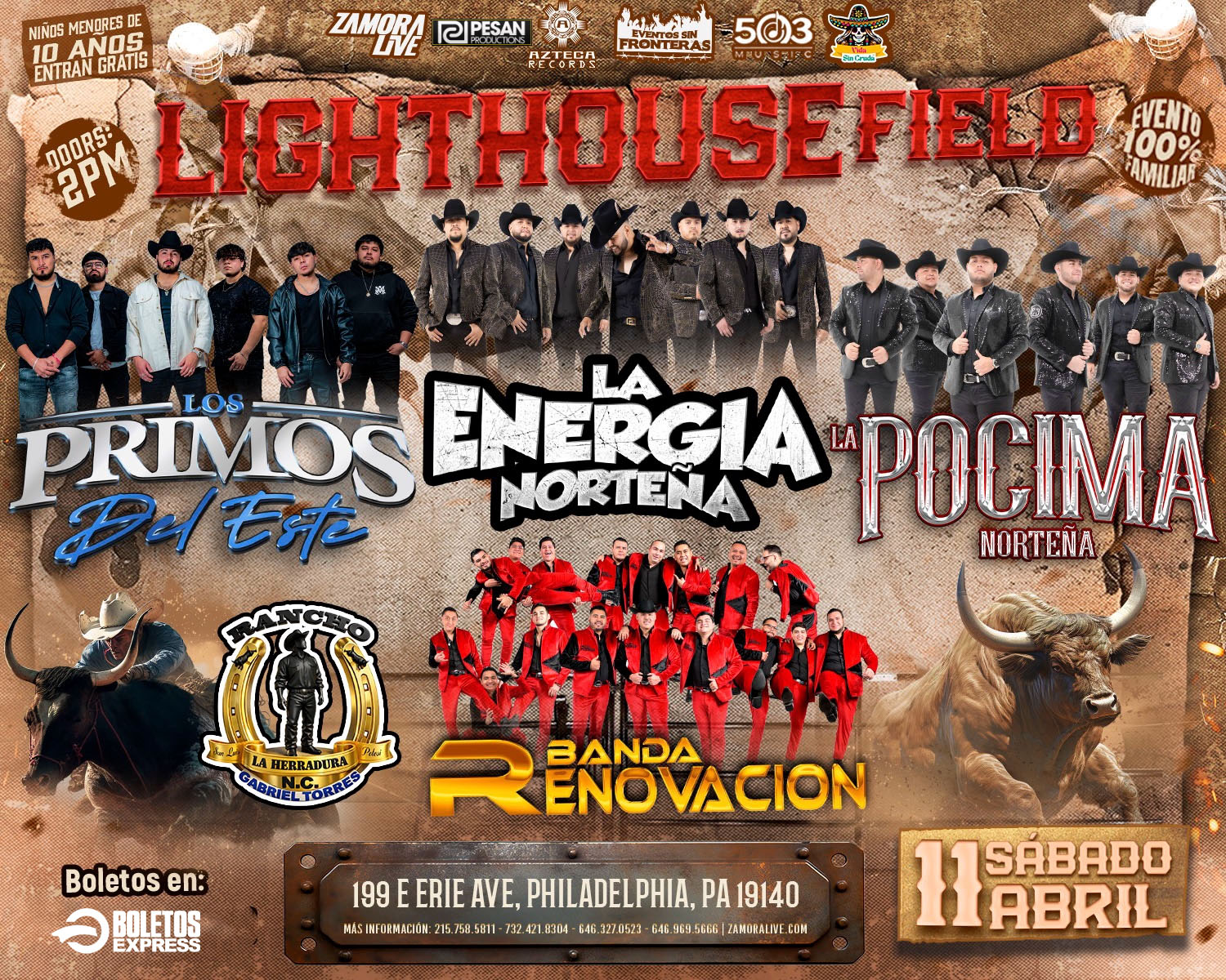 LA ENERGIA NORTEÑA • PRIMOS DEL ESTE •  POCIMA NORTEÑA • BANDA RENOVACIÓN •