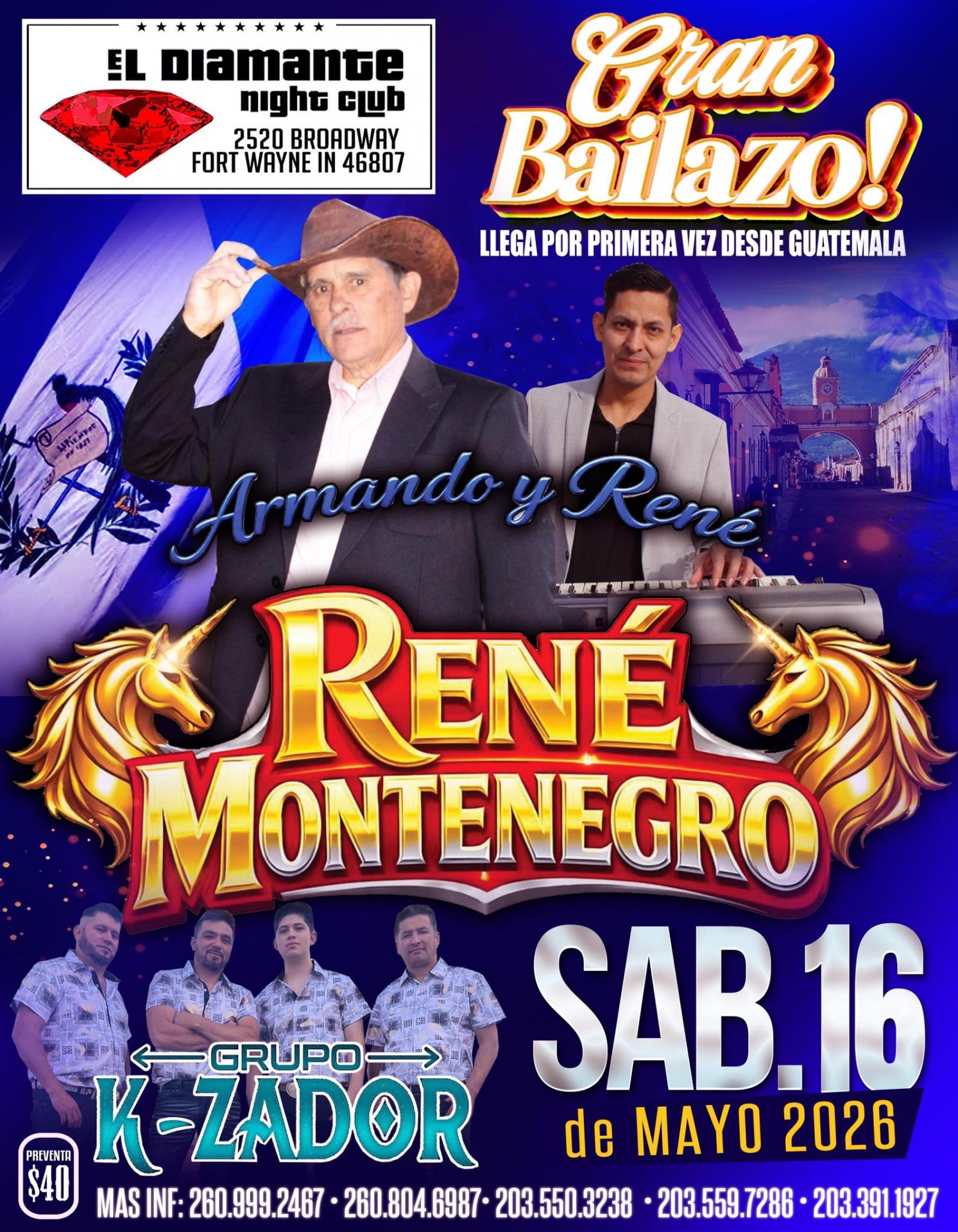 Buy tickets for RENÉ MONTENEGRO | GRUPO K-ZADOR RENÉ MONTENEGRO | GRUPO K-ZADOR
