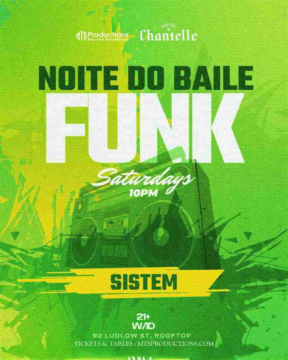 Buy tickets for Noite do Funk NYC on Saturday, February 21 in the Lower East Side Noite do Funk NYC on Saturday, February 21 in the Lower East Side