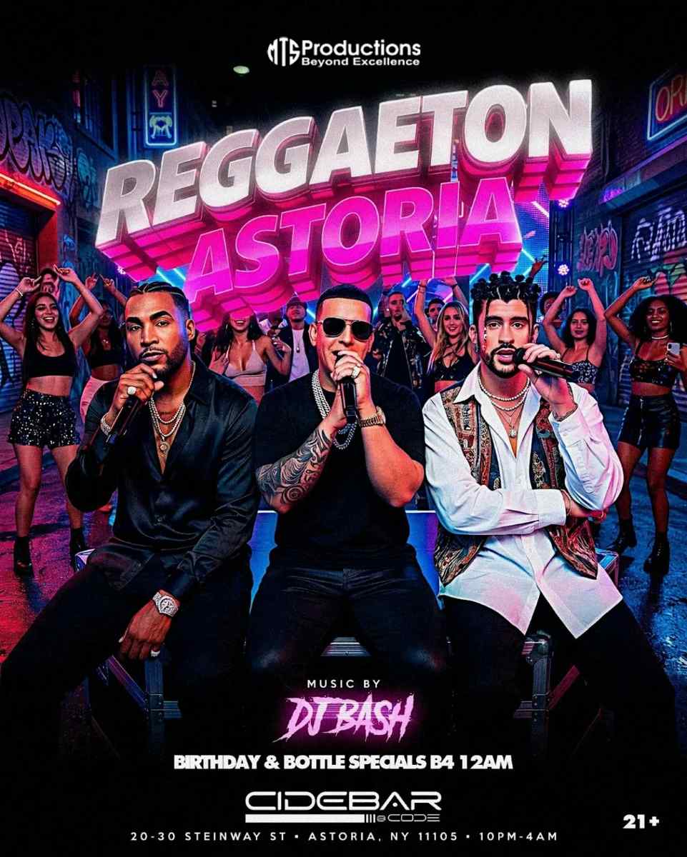 Reggaeton Astoria | Fridays at CideBar – NYC Dance Party – Feb 27th