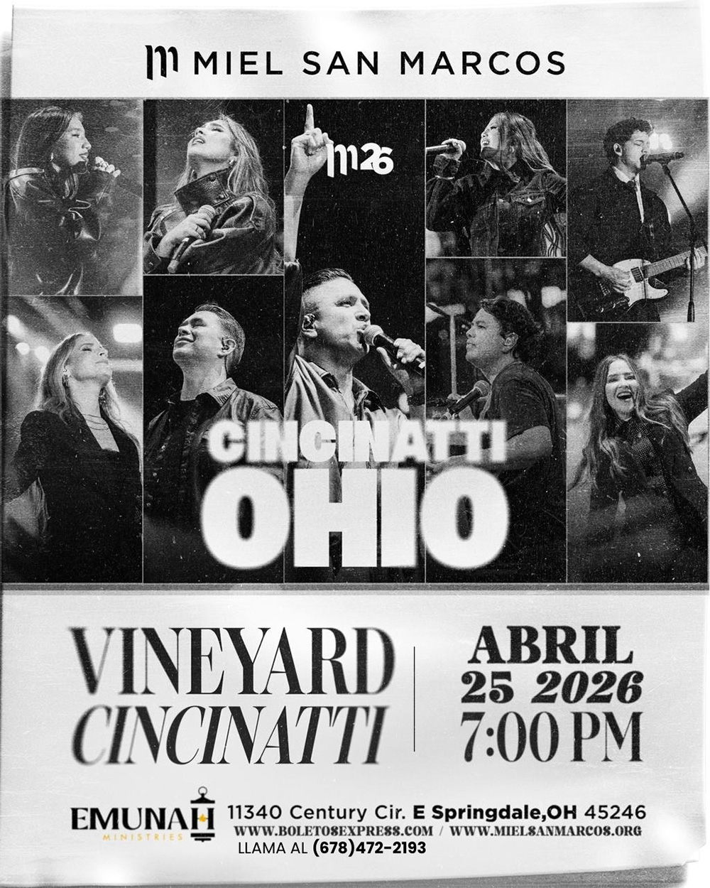 Buy tickets for MIEL SAN MARCOS-CINCINATTI, OHIO MIEL SAN MARCOS-CINCINATTI, OHIO