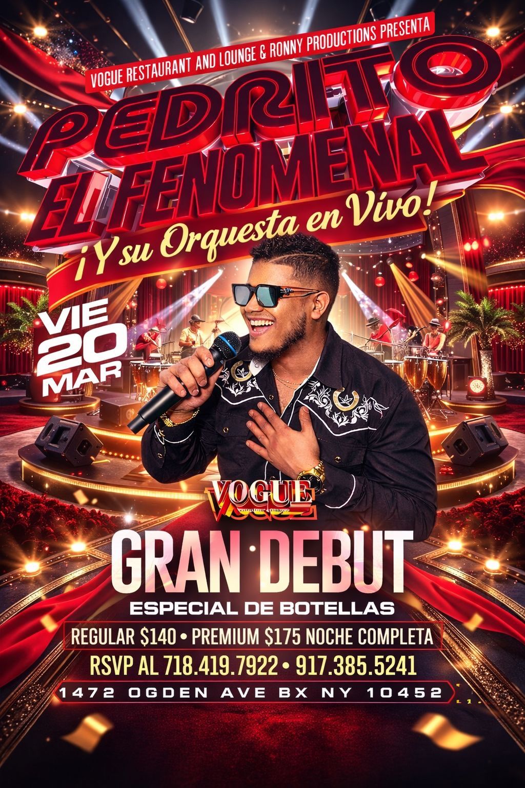 Buy tickets for PEDRITO EL FENOMENAL Y SU ORQUESTA PEDRITO EL FENOMENAL Y SU ORQUESTA