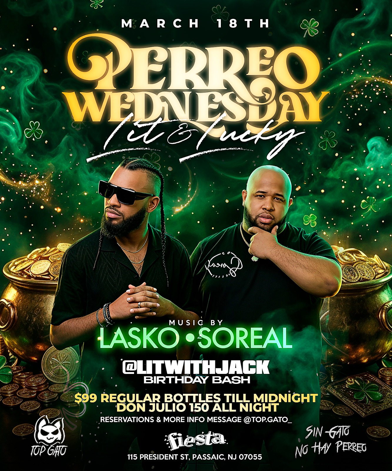 PERREO WEDNESDAY - LIT & LUCKY, @LITWITHJACK BIRTHDAY BASH