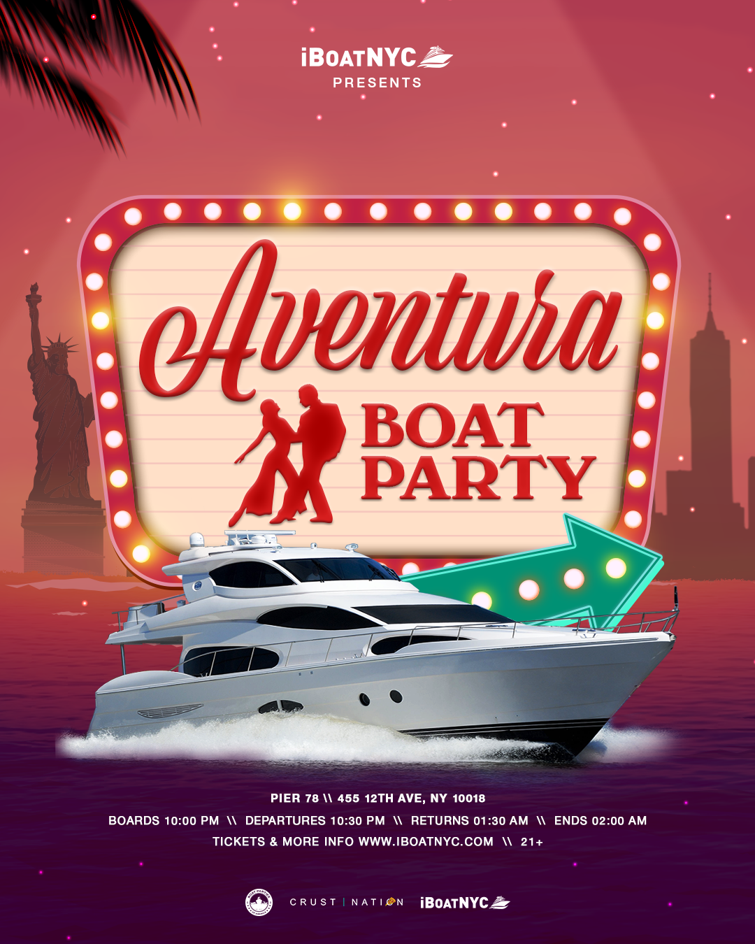 Aventura Boat Party - Bachata & Latin Yacht Cruise