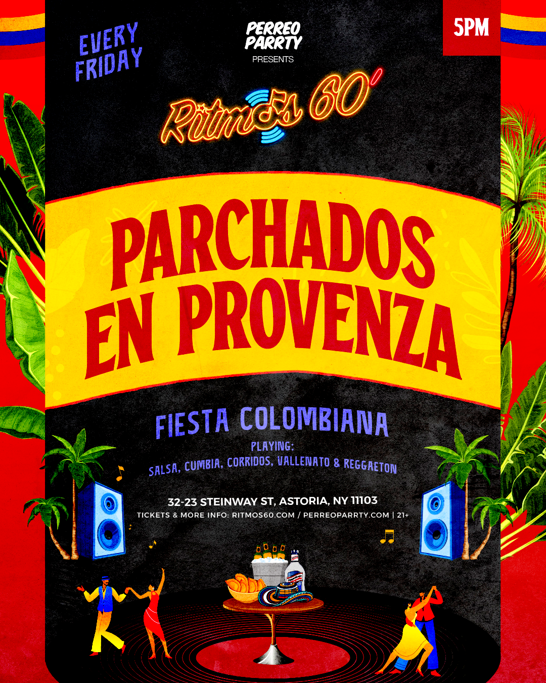 Buy tickets for Ritmos: Parchados En Provenza - Colombian Salsa, Vallenato Reggaeton Party Ritmos: Parchados En Provenza - Colombian Salsa, Vallenato Reggaeton Party