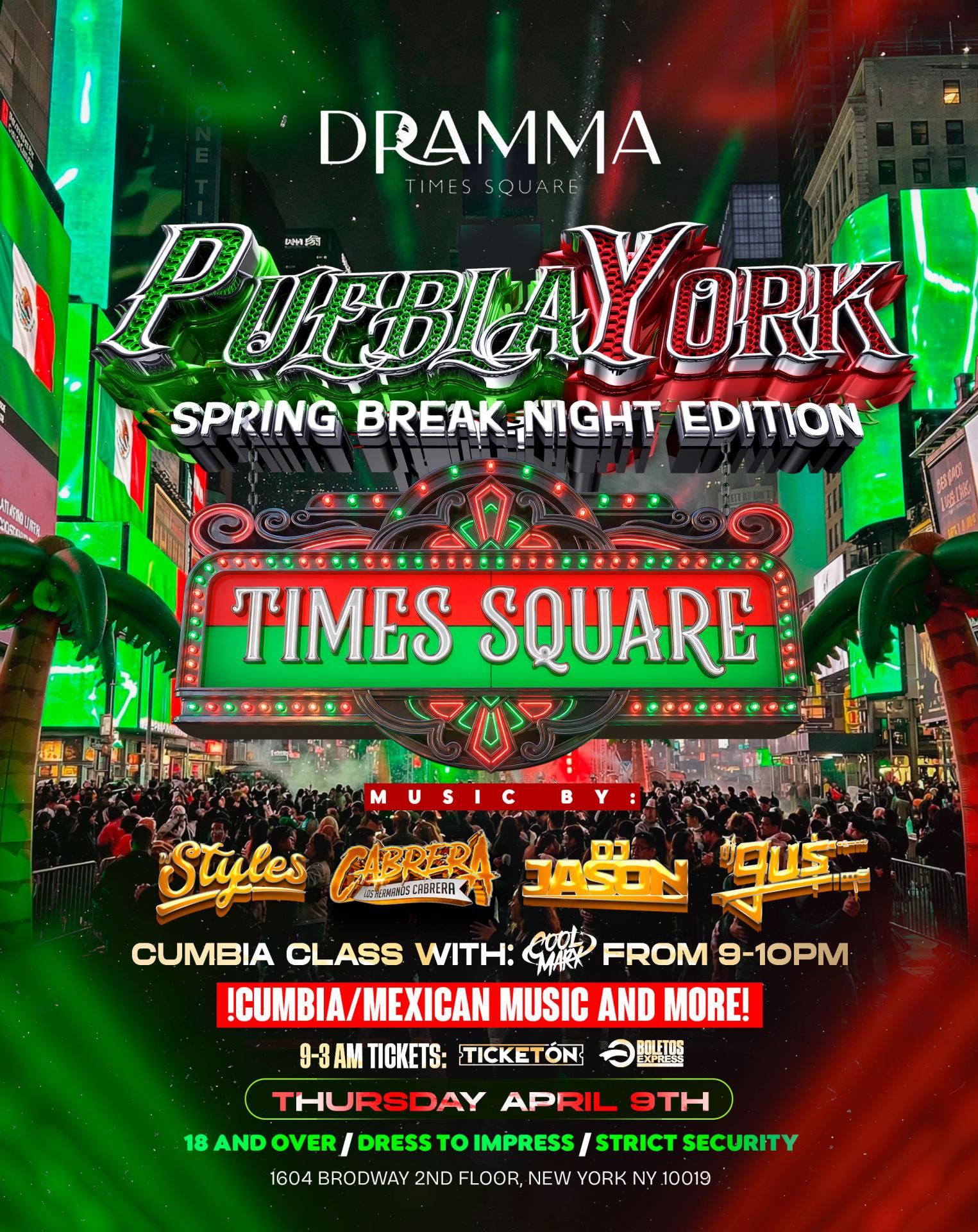 PueblaYork Thursdays Times Square