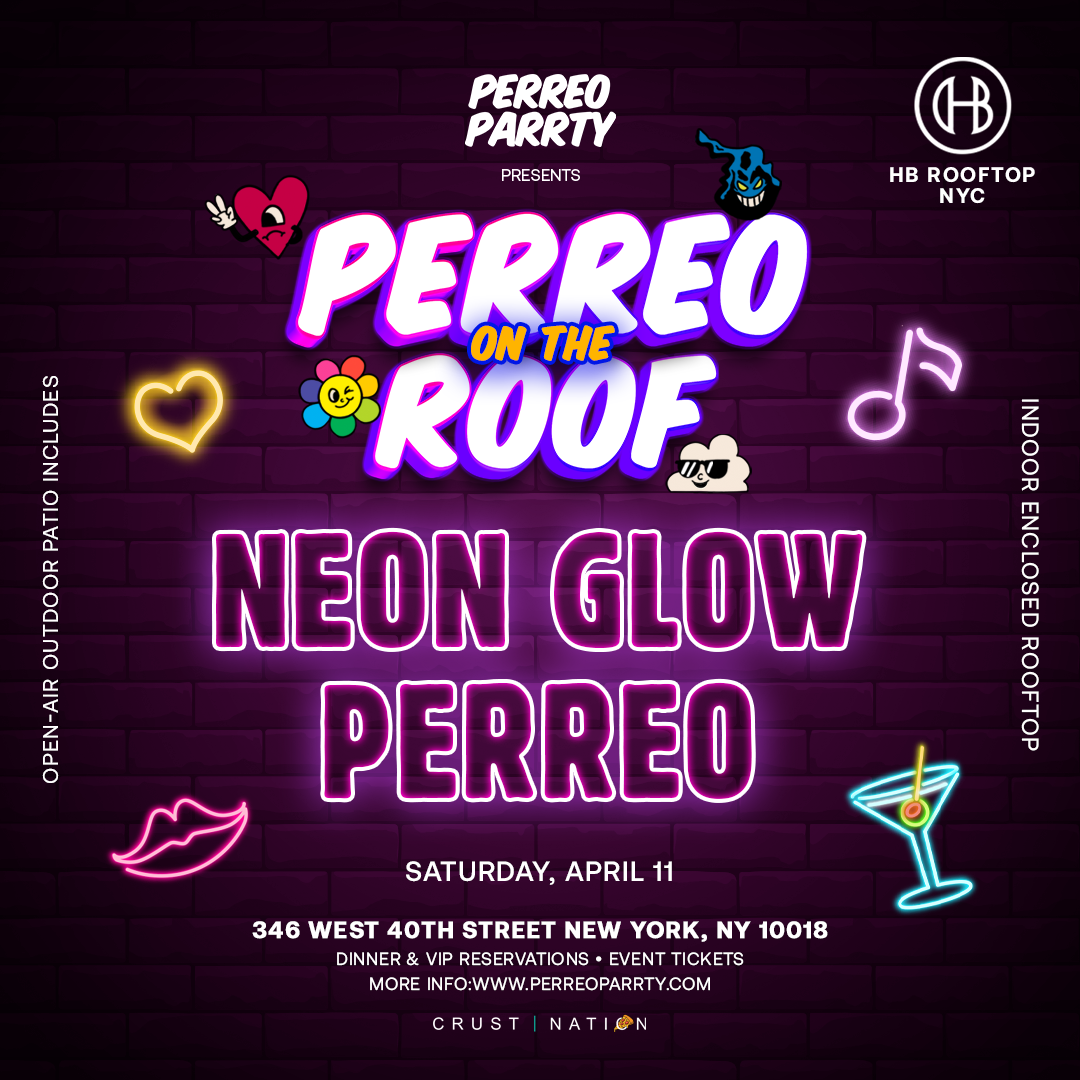 Buy tickets for NEON GLOW PERREO - Rooftop Midtown NYC Skyline Views Party NEON GLOW PERREO - Rooftop Midtown NYC Skyline Views Party