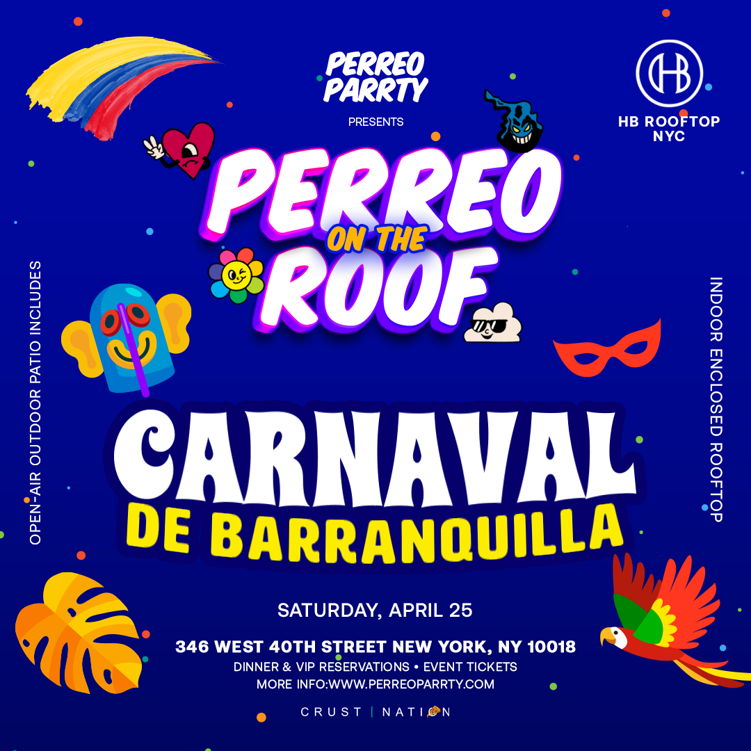 Carnaval De Barranquilla Rooftop Party in Reggaeton NYC Skyline Views