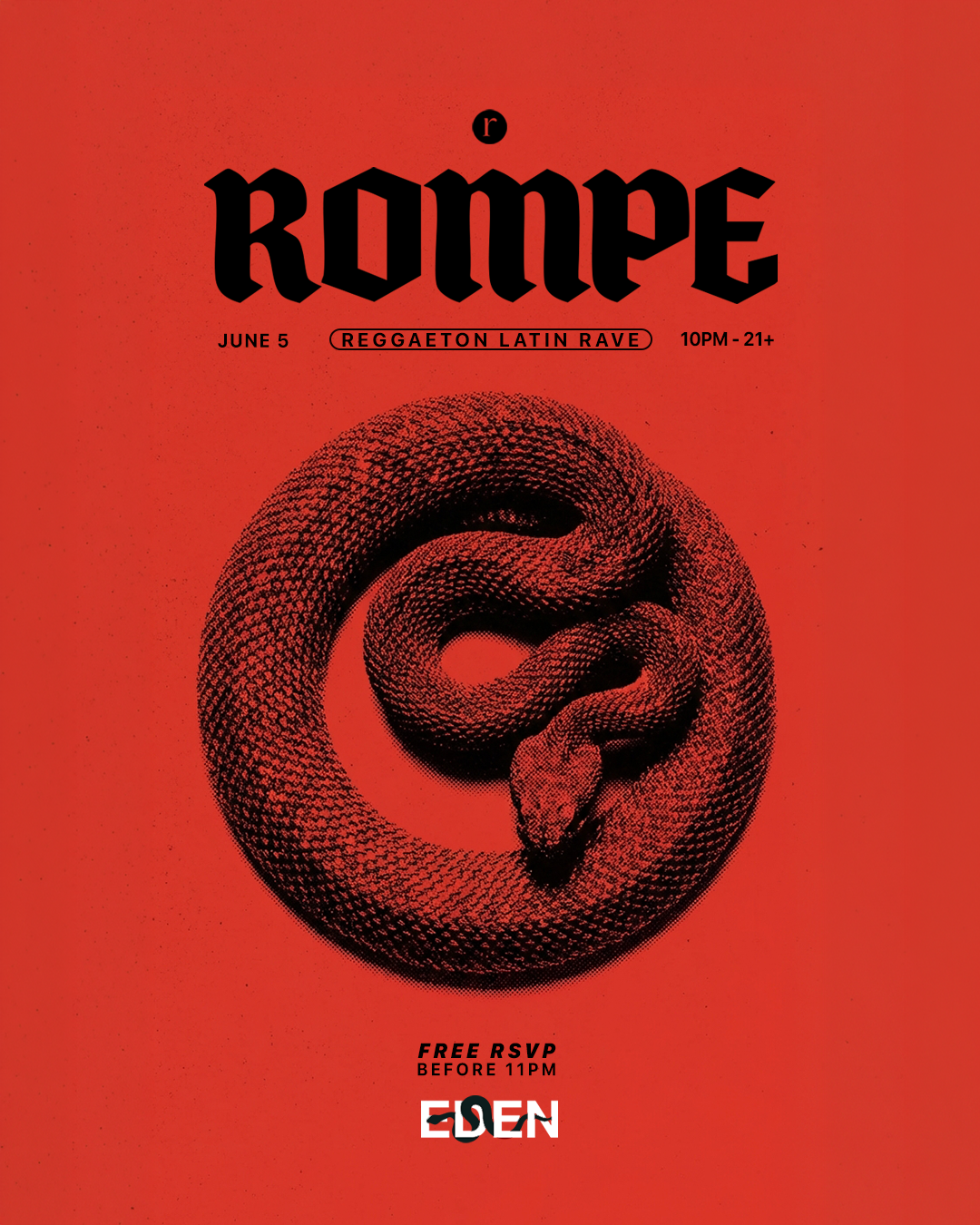 Buy tickets for Rompe → FREE RSVP (21+) Rompe → FREE RSVP (21+)