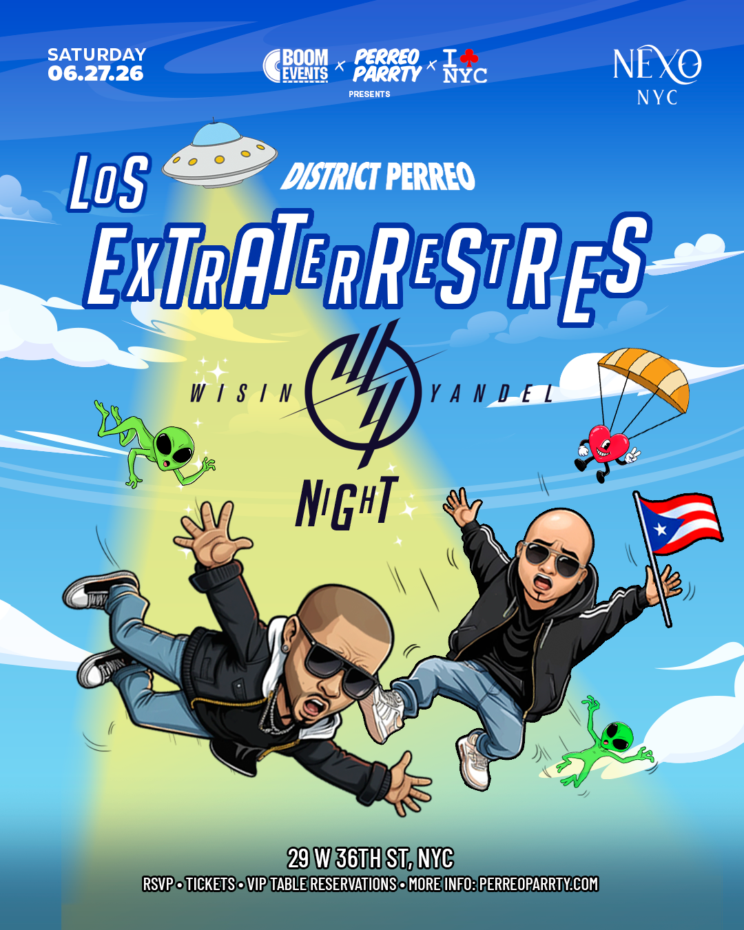 Los Extraterrestres a Wisin Y Yandel Night  Reggaeton Party NEXO Nightclub
