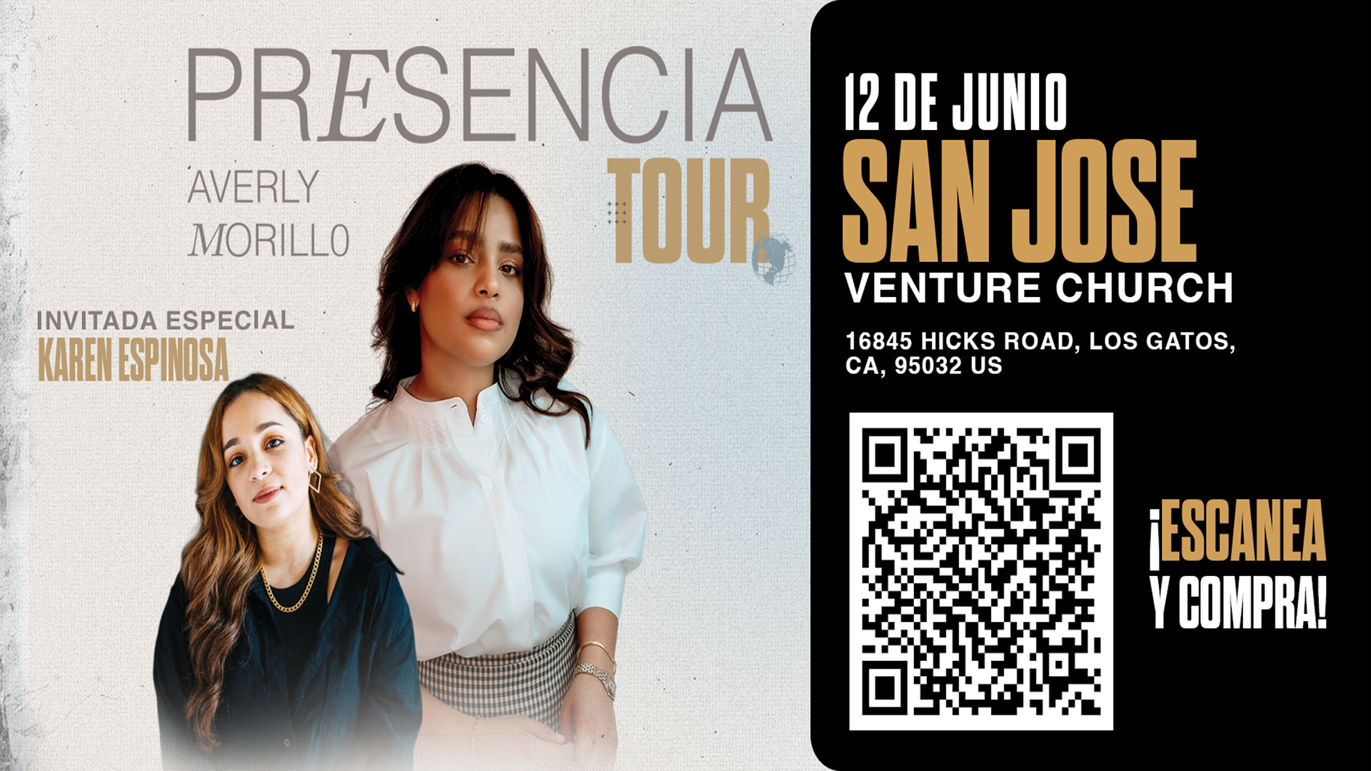 Buy tickets for AVERLY MORILLO & KAREN ESPINOSA | SAN JOSE, CA AVERLY MORILLO & KAREN ESPINOSA | SAN JOSE, CA