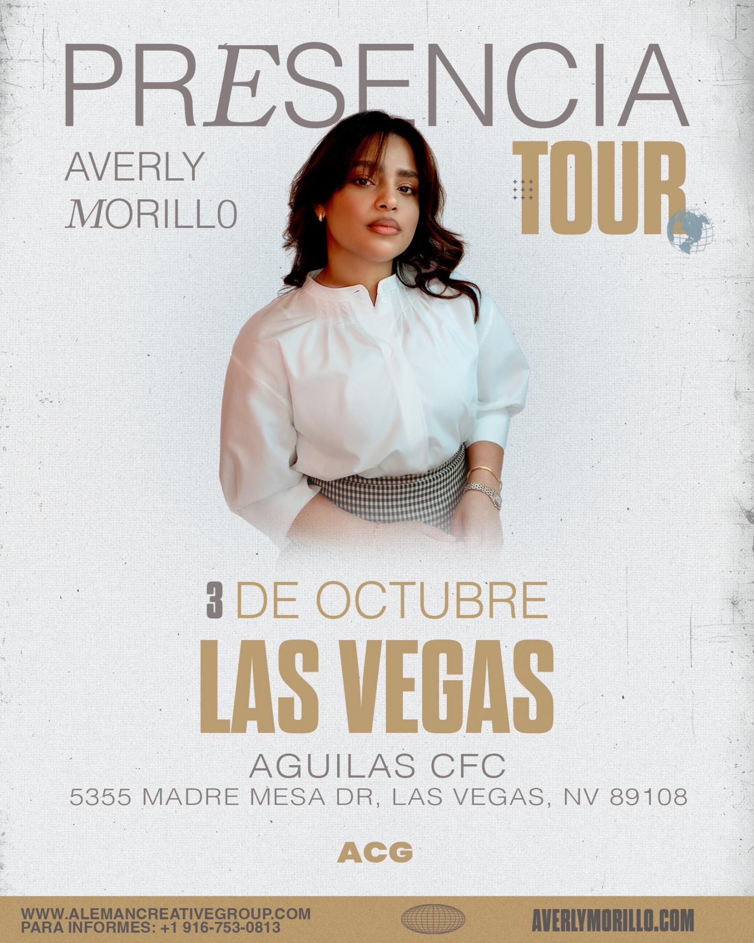 Buy tickets for AVERLY MORILLO | LAS VEGAS, NV AVERLY MORILLO | LAS VEGAS, NV