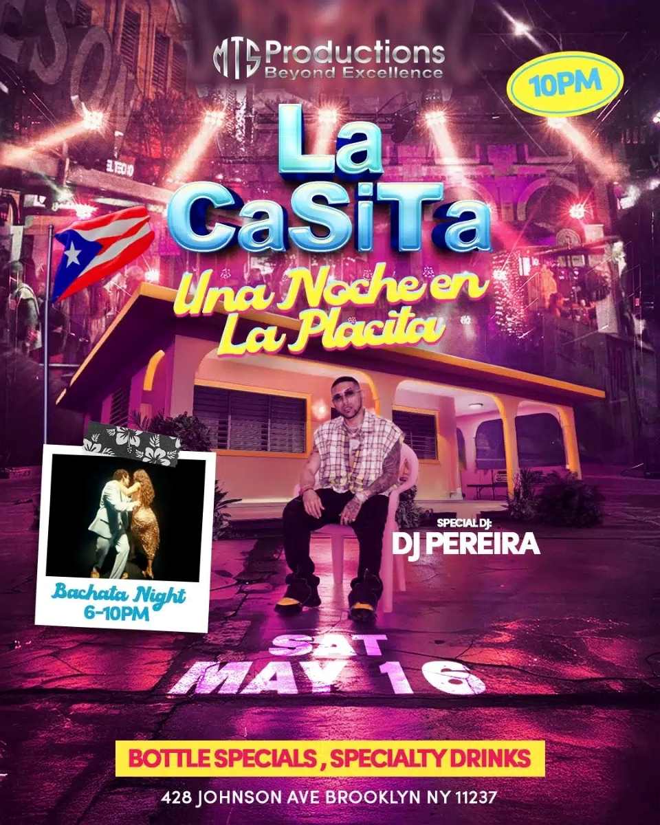 Buy tickets for Una Noche En La Placita w/ X963 Dj Pereira | La Casita Brooklyn Una Noche En La Placita w/ X963 Dj Pereira | La Casita Brooklyn