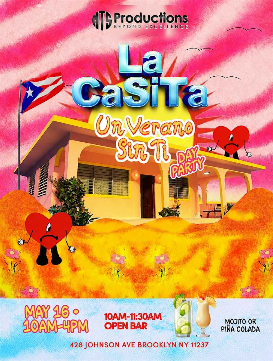 Un Verano Sin Ti Day Party at La Casita — Bad Bunny Day Party in Brooklyn