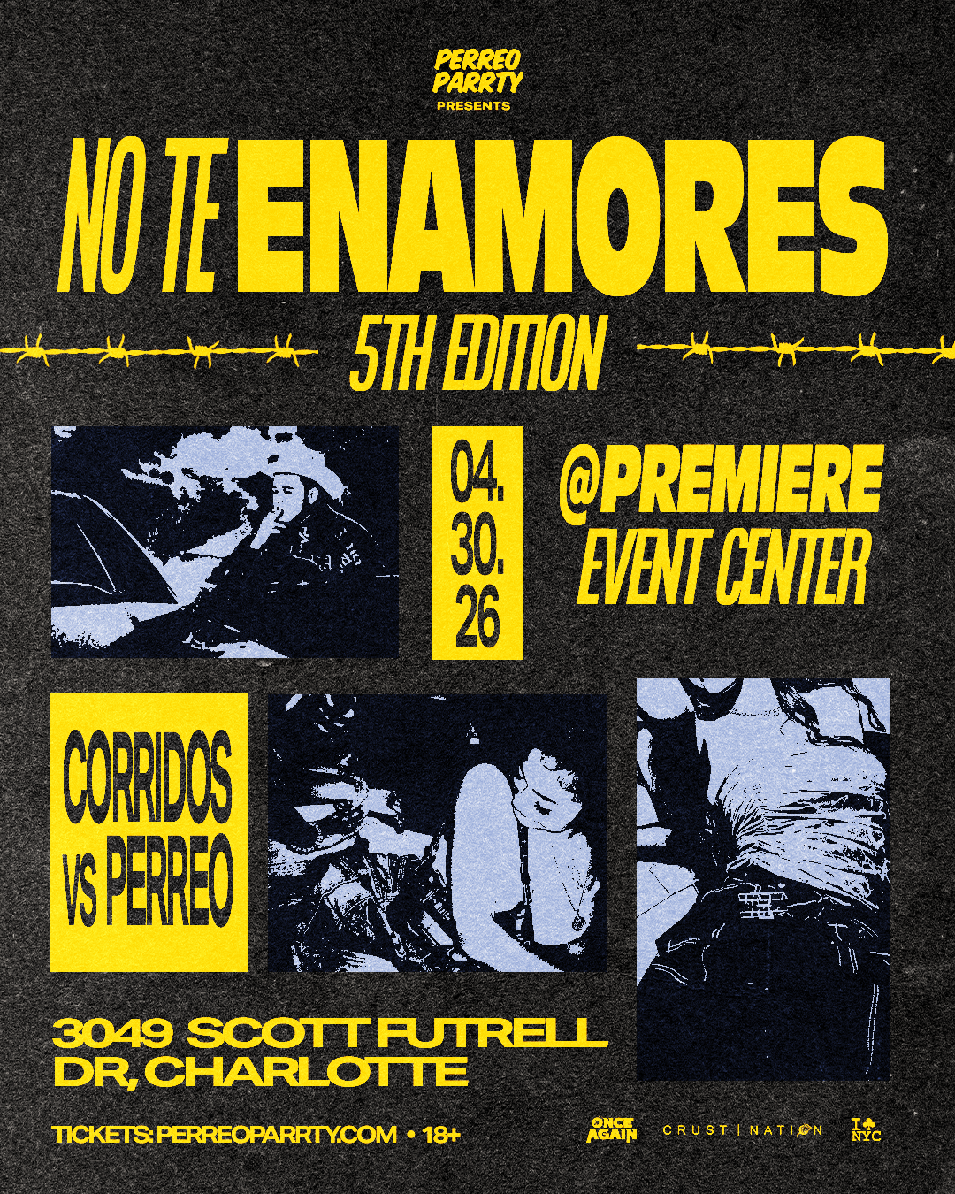Buy tickets for NO TE ENAMORES FEST 5 - Corridos v Reggaeton Greenville Warehouse Party 18+ NO TE ENAMORES FEST 5 - Corridos v Reggaeton Greenville Warehouse Party 18+
