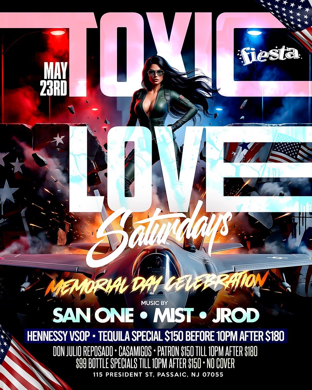 TOXIC LOVE SATURDAYS - MEMORIAL DAY CELEBRATION
