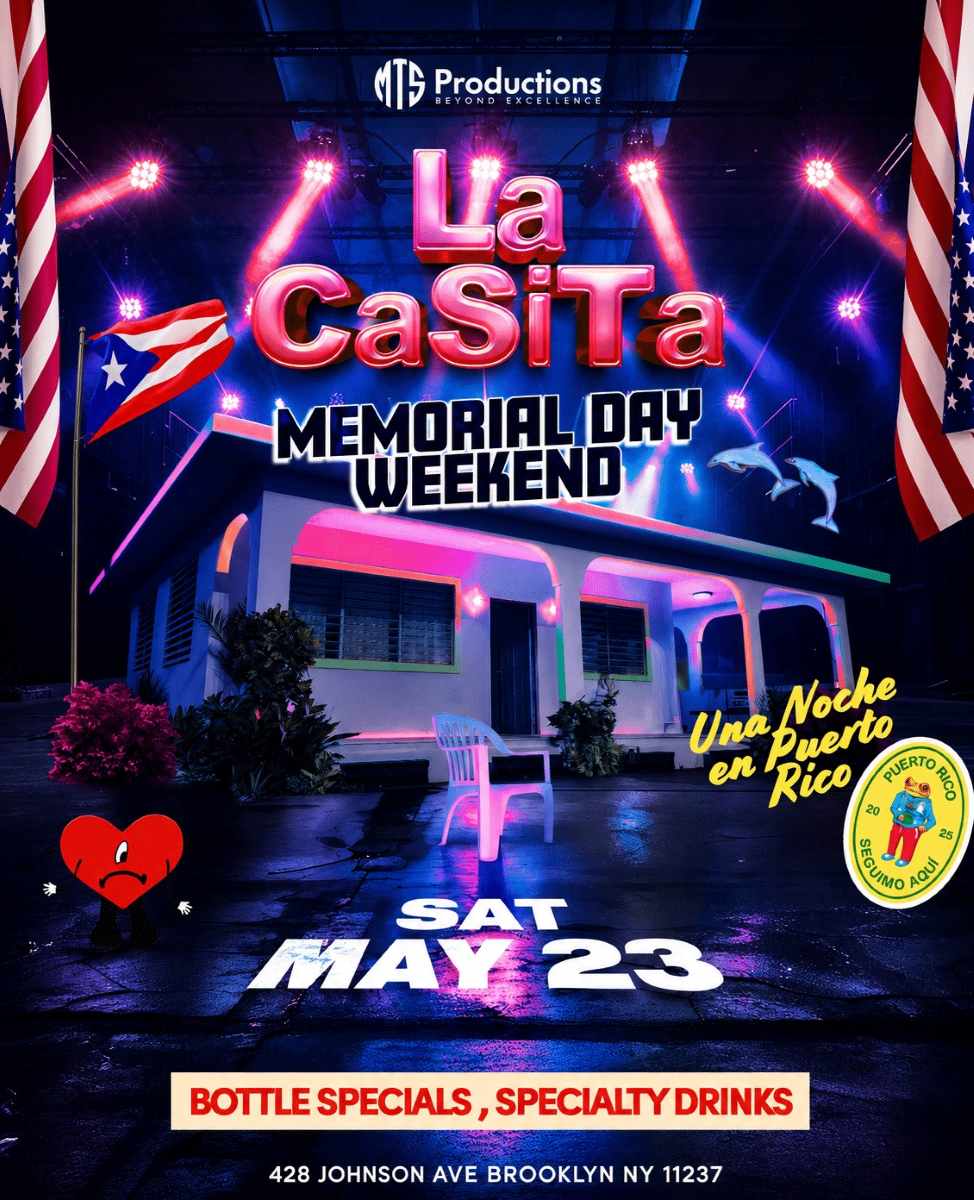 Memorial Day Weekend Bad Bunny Party NYC | La Casita BK
