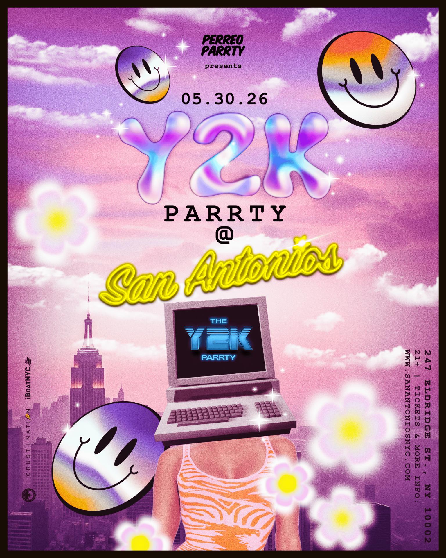 Buy tickets for The Y2K Parrty Latin & Reggaeton Classic Party at San Antonios Cocktail Bar The Y2K Parrty Latin & Reggaeton Classic Party at San Antonios Cocktail Bar