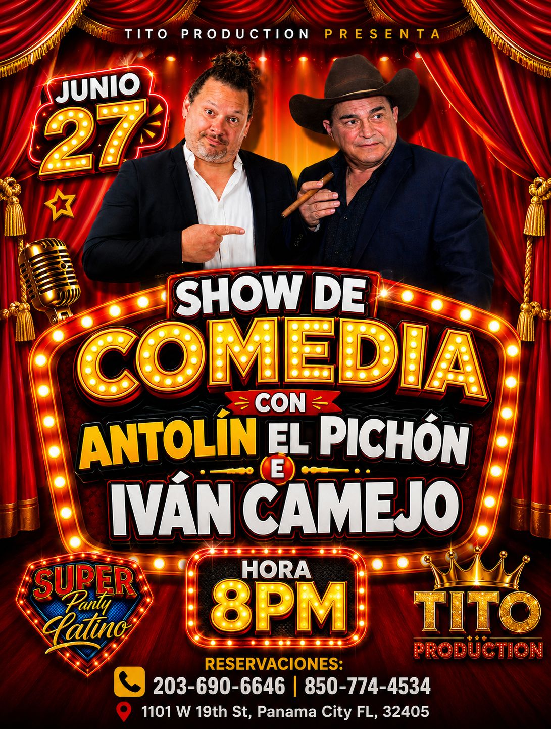 SHOW DE COMEDIA CON ANTOLIN EL PICHON E IVAN CAMEJO