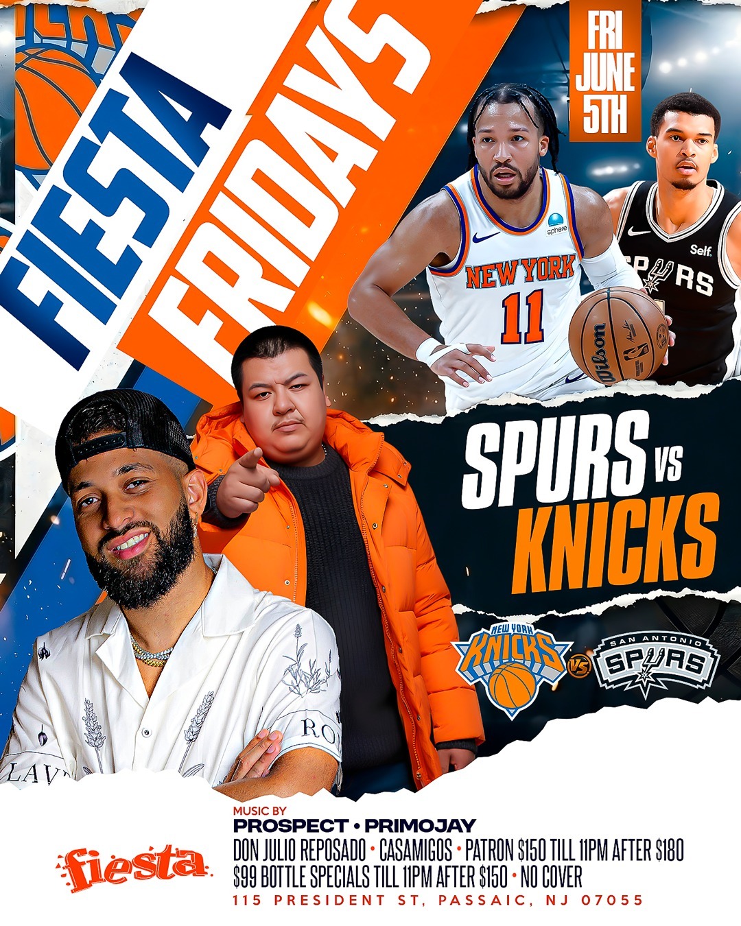 Buy tickets for FIESTA FRIDAYS - SPURS VS KNICKS FIESTA FRIDAYS - SPURS VS KNICKS