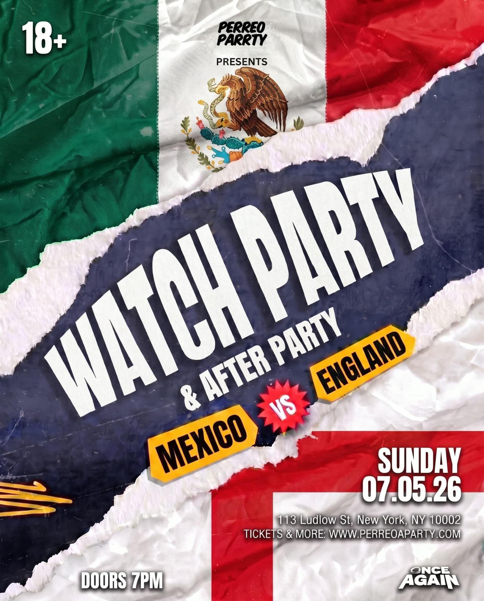 FIFA World Cup Watch Parrty: Mexico VS England : at Mehanata (18+)